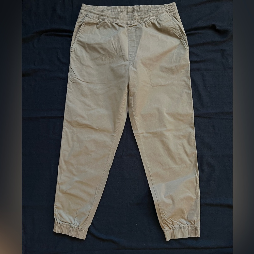 Uniqlo Beige Elastic Waist Pant